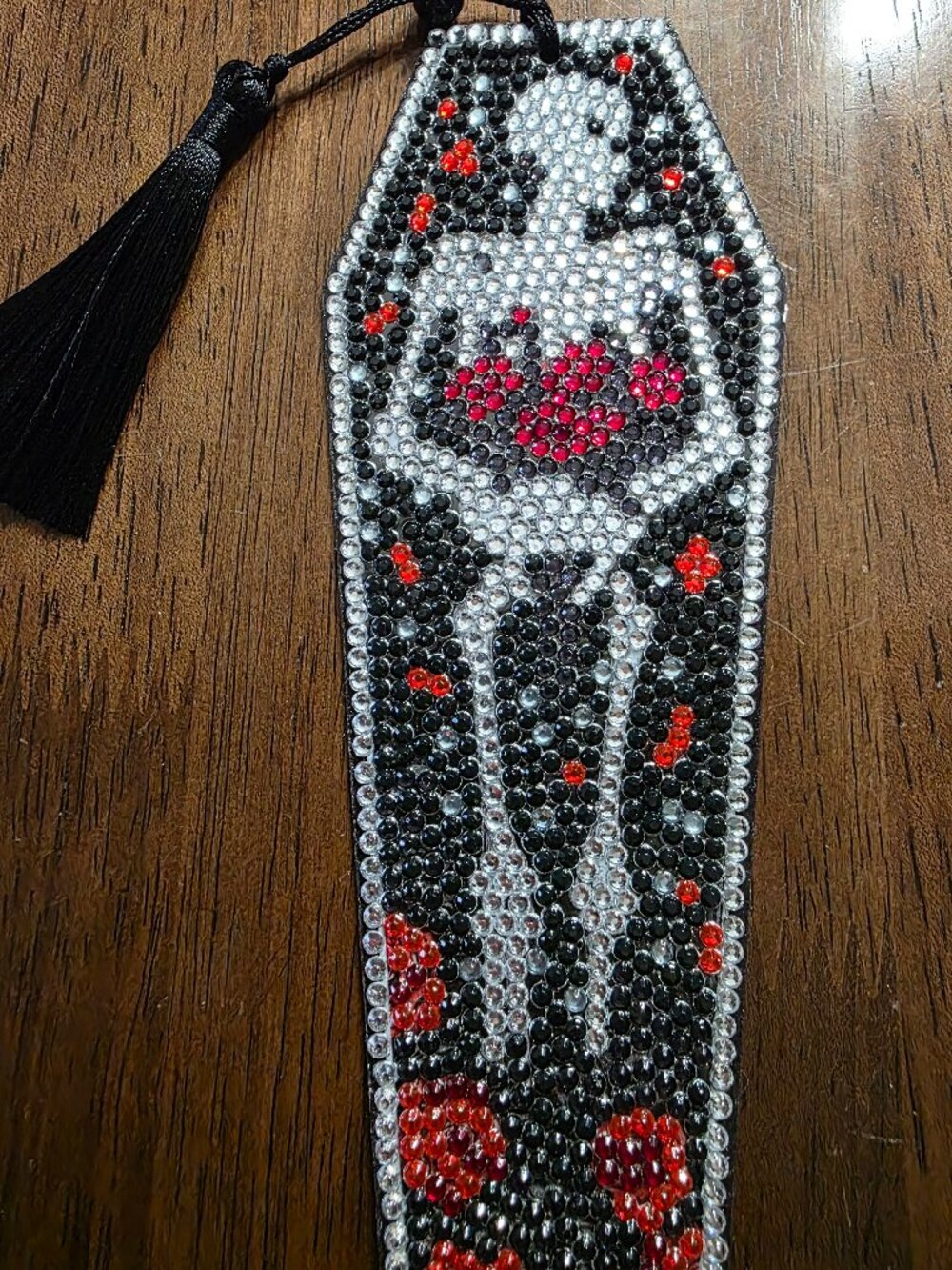 Holding Flowers Diamond Art Bookmark